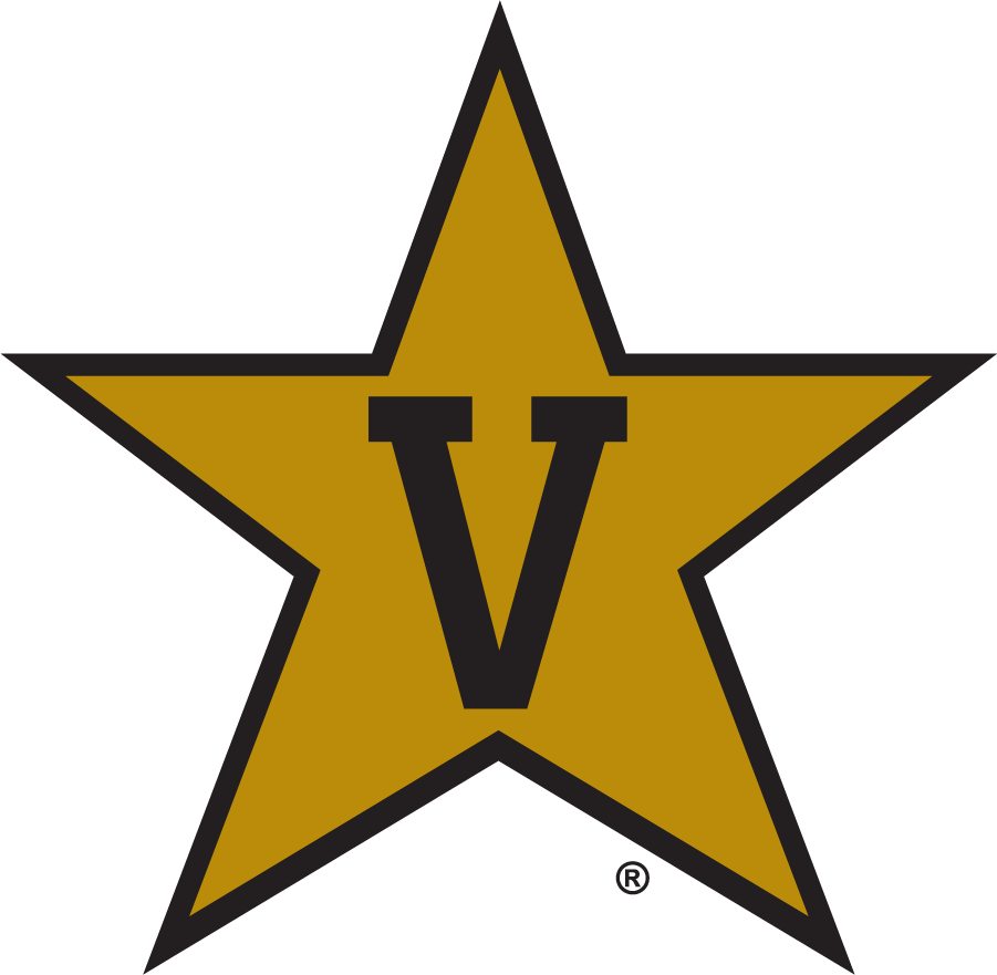 Vanderbilt Commodores 1987-2008 Secondary Logo diy DTF decal sticker